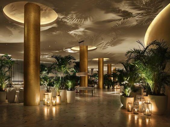 The Miami Beach Edition, lobby luxury boutique hotel